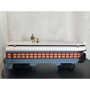 Lionel  Observation Car Polar Express G Gauge W/ Flip Door Exposing Hobo 7-11022